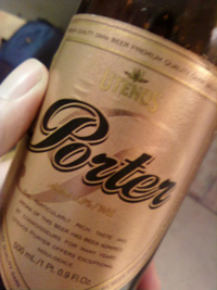 utenos-porter rolos in a bottle