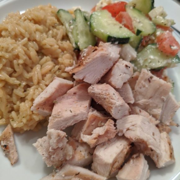 Grilled yogurt lemon chicken